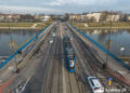 Tramwaje na Moście Grunwaldzkim w Krakowie opóźnione