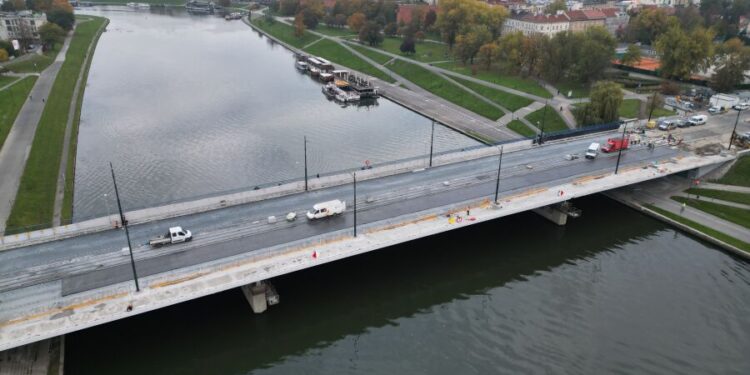 Tramwaje wracają na most Grunwaldzki! Kraków odzyskuje kluczową przeprawę jeszcze w październiku