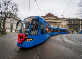 Walentynkowy tramwaj wyjedzie na ulice Krakowa. Wyjątkowy przejazd z Podgórza aż po Wzgórza Krzesławickie